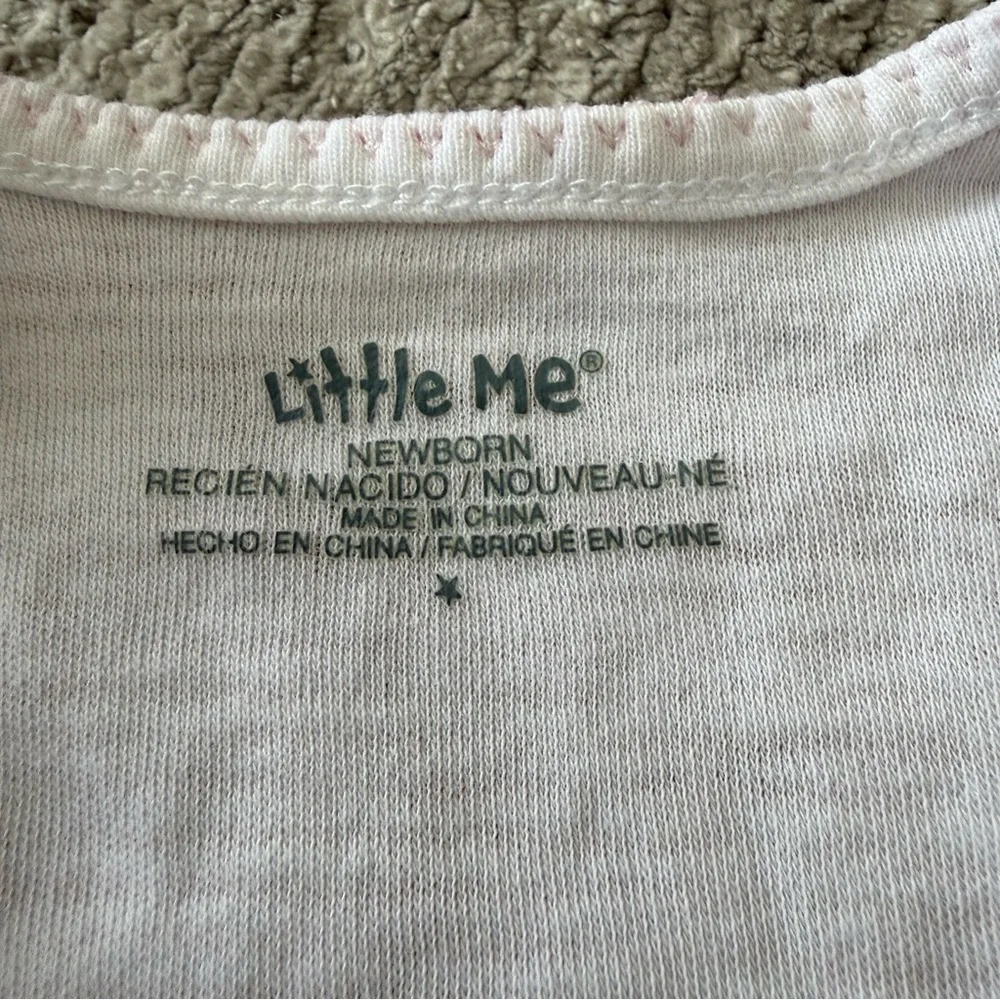 Little‎ Me Pink Bunny Footed Sleeper with Bolero Newborn Easter Spring Outfit